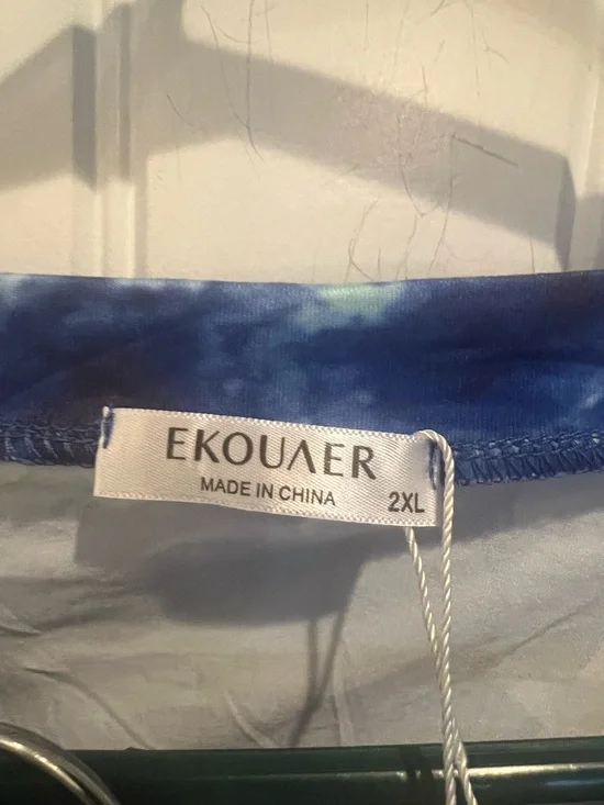 Ekouaer Blue Star Print Pajama Set - 2XL - Picture 3 of 6